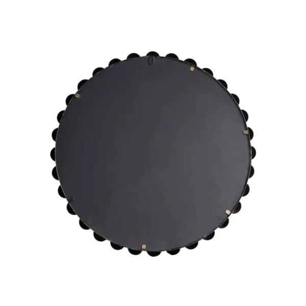 Decorative Mirrors-Kirkland's Home Metallic Gold Foiled Beaded Wall Mirror, 27 In.