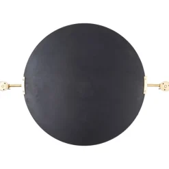 Decorative Mirrors-Kirkland's Home Metallic Gold Round Metal Frame Mirror