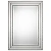 Decorative Mirrors-Kirkland's Home Metallic Grooved Texture Wall Mirror Silver