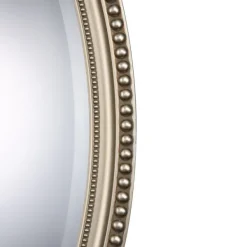 Decorative Mirrors-Kirkland's Home Metallic Silver Beaded Edge Oval Mirror