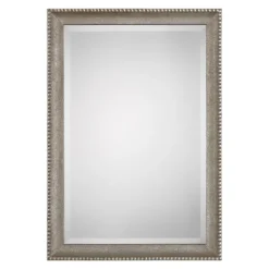 Decorative Mirrors-Kirkland's Home Metallic Silver Textured Frame Wall Mirror