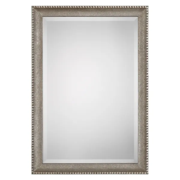 Decorative Mirrors-Kirkland's Home Metallic Silver Textured Frame Wall Mirror