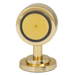 Decorative Accents-Kirkland's Home Metallic Steel Beveled Base Tabletop Clock Gold