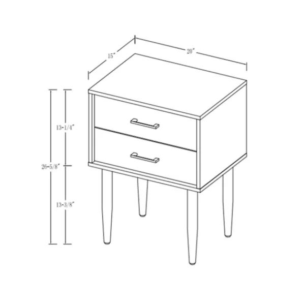 Accent & End Tables-Kirkland's Home Mid-Century Modern Accent Table Black