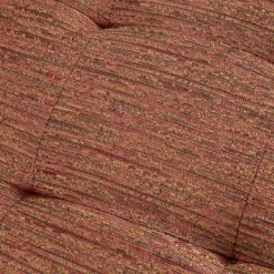Accent Chairs-Kirkland's Home Mid-Century Pecan Finish Accent Chair Orange