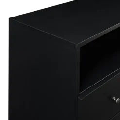 Cabinets & Sideboards-Kirkland's Home Midnight Mid-Century Modern Sideboard