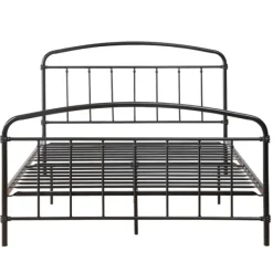 Beds & Headboards-Kirkland's Home Midnight Vintage Arch Queen Bed Frame Black