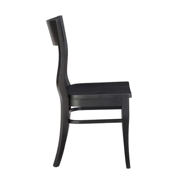 Dining Chairs-Kirkland's Home Midnight Wave Frame Dining Chairs, Set Of 2 Black