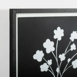 Framed Art-Kirkland's Home Millennial Floral Ii Framed Art Print Black/White