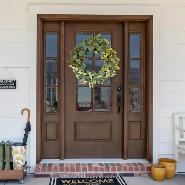 Wreaths-Kirkland's Home Mini Gradient Berries Twig Wreath Green