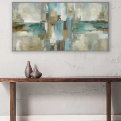 Canvas Art-Kirkland's Home Mirage Framed Canvas Art Print Green/Blue