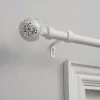 Curtain Rods & Hardware-Kirkland's Home Mirrored Mosaic Curtain Rod, 72 In. White