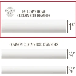 Curtain Rods & Hardware-Kirkland's Home Mirrored Mosaic Curtain Rod, 72 In. White
