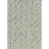 Outdoor Rugs-Kirkland's Home Mist And Aqua Chevron Outdoor Area Rug, 5X7 Gray/Blue