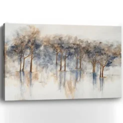 Canvas Art-Kirkland's Home Misty Woods I Giclee Canvas Art Print Gray