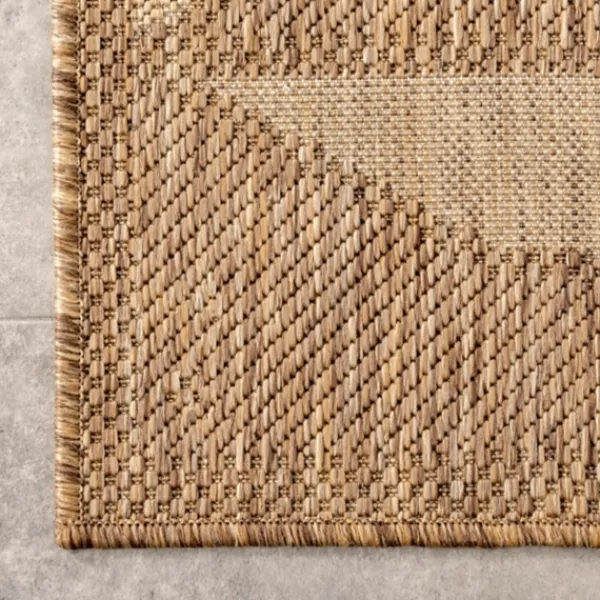 Outdoor Rugs-Kirkland's Home Mitchell Geo Diamonds Outdoor Rug, 8X10 Tan