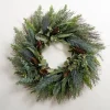 Wreaths-Kirkland's Home Mixed Cypress And Eucalyptus Winter Wreath Green/Brown