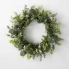 Wreaths-Kirkland's Home Mixed Greens And Wildflowers Wreath, 22 In. Green/White