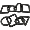 Statues & Figurines-Kirkland's Home Mixed Shapes Chain Sculptures, Set Of 2 Black