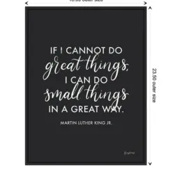 Wall Quotes & Signs-Kirkland's Home Mlk Words Of Wisdom Iii Framed Canvas Art Print Black/White