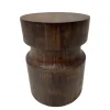 Accent & End Tables-Kirkland's Home Mocha Hourglass Mango Side Table