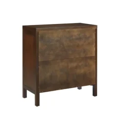 Cabinets & Sideboards-Kirkland's Home Mocha Mod Herringbone Cabinet Brown
