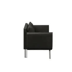 Sofas & Loveseats-Kirkland's Home Mod Wing Arm Convertible Sofa Black