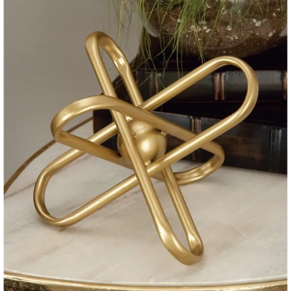 Statues & Figurines-Kirkland's Home Modern Burst 2-Pc. Decorative Sculpture Set Gold