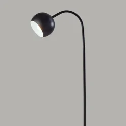Floor Lamps-Kirkland's Home Modern Globe Shade Floor Lamp Black