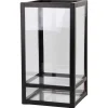 Lanterns-Kirkland's Home Modern Metal Lantern, 9 In. Black