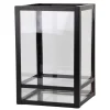 Lanterns-Kirkland's Home Modern Metal Lantern, 6 In. Black