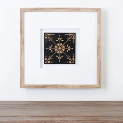 Framed Art-Kirkland's Home Modern Tile Ii Shadowbox Framed Art Print