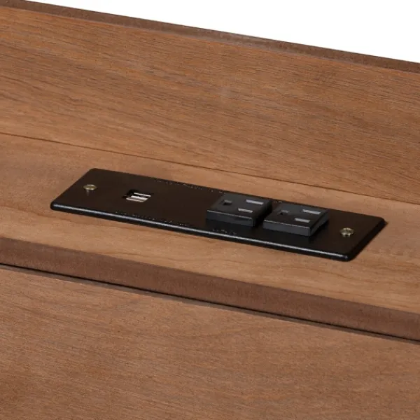Beds & Headboards-Kirkland's Home Modern Wood Full Platform Bed Brown