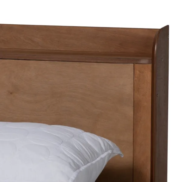 Beds & Headboards-Kirkland's Home Modern Wood Queen Platform Bed Brown