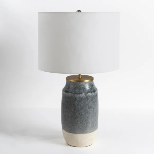 Table Lamps-Kirkland's Home Montgomery Two-Tone Speckled Table Lamp White