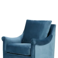 Accent Chairs-Kirkland's Home Mora Swivel Accent Chair Blue
