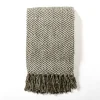 Blankets & Throws-Kirkland's Home Moss Diamond Chenille Throw Green