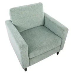 Accent Chairs-Kirkland's Home Mossy Contemporary Upholstered Accent Chair Green