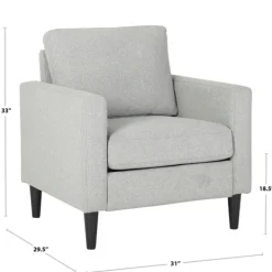 Accent Chairs-Kirkland's Home Mossy Contemporary Upholstered Accent Chair Green