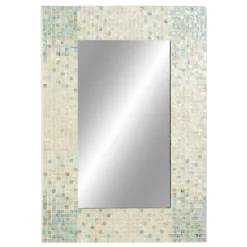 Decorative Mirrors-Kirkland's Home Mother Of Pearl Mosaic Wall Mirror