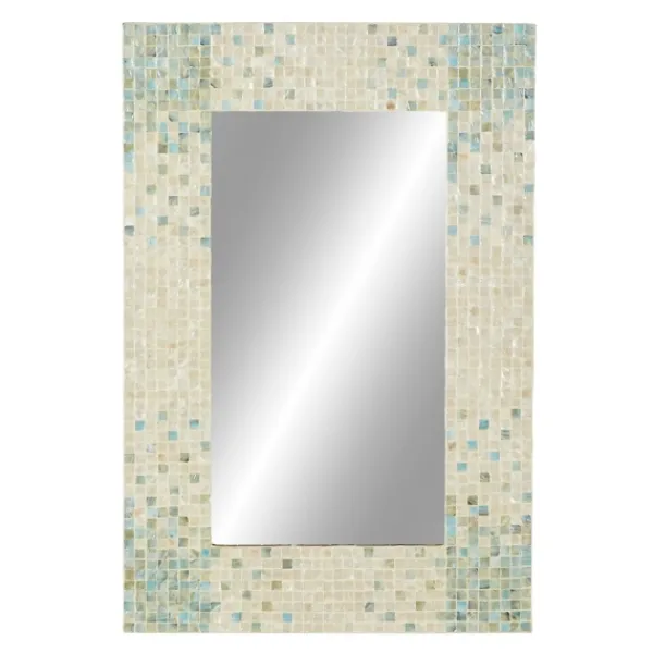 Decorative Mirrors-Kirkland's Home Mother Of Pearl Mosaic Wall Mirror
