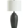 Table Lamps-Kirkland's Home Mottled Ridge Table Lamp Black