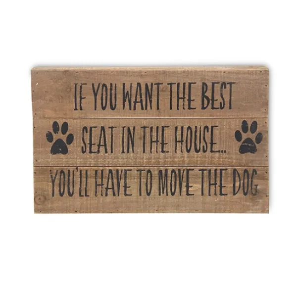 Wall Quotes & Signs-Kirkland's Home Move The Dog Wall Sign Brown