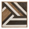 Wall Plaques-Kirkland's Home Multicolor Ballez Shiplap Wood Wall Plaque Brown/Black/White