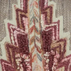 Pillows-Kirkland's Home Multicolor Tapestry Pillow Tan/Red/Multi