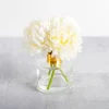 Arrangements & Greenery-Kirkland's Home Mum Arrangement In Glass Vase White