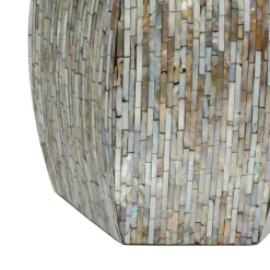 Accent & End Tables-Kirkland's Home Mussel Shell Hexagonal Accent Table Multi