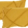 Pillows-Kirkland's Home Mustard Tufted Diamond Lumbar Pillows, Set Of 2 Yellow