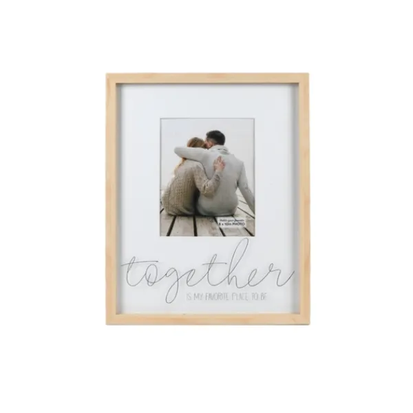 Picture Frames-Kirkland's Home My Favorite Place To Be Picture Frame, 8X10 White/Tan