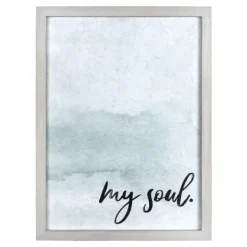 Wall Quotes & Signs-Kirkland's Home My Soul Framed Art Print Blue
